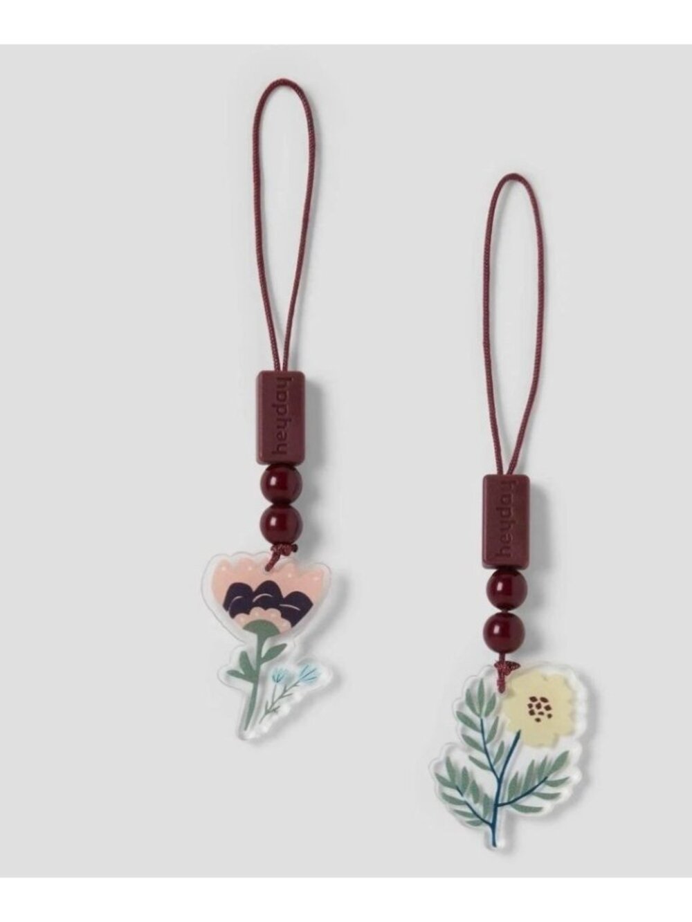 Heyday Floral Tech Charms 2-Count Compatible With Smartphones & Devices